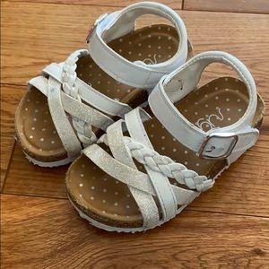 Kids white sandals